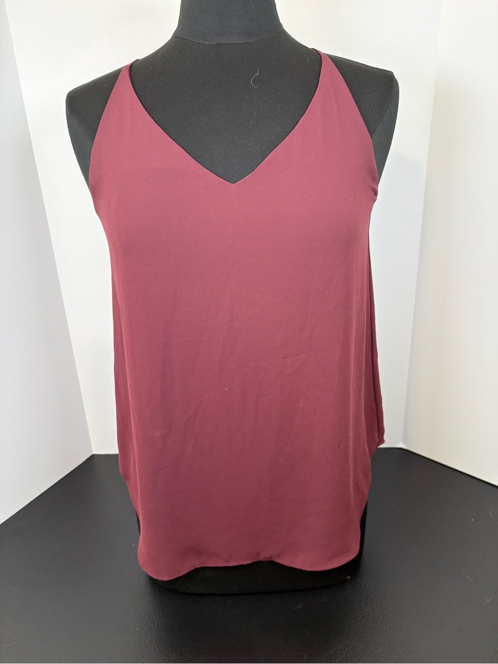 LOFT Sleeveless V-Neck Camisole in Wine